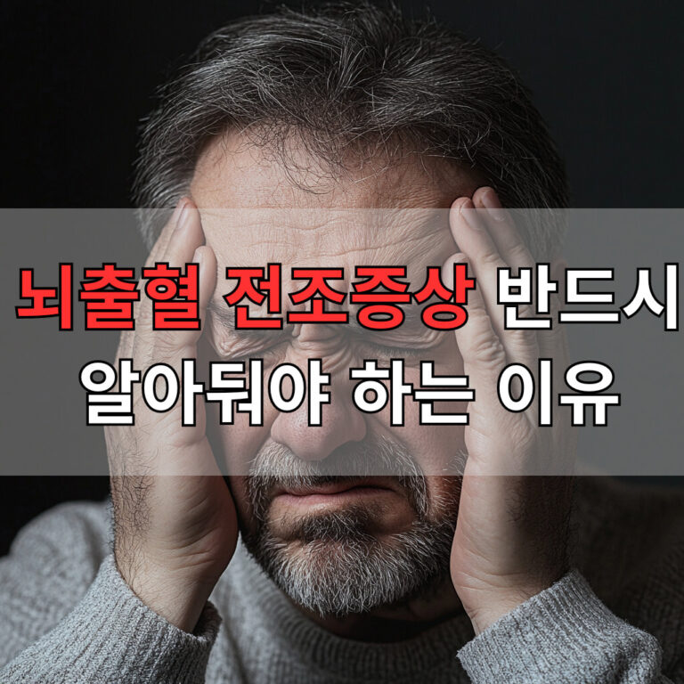 뇌출혈 전조증상 대표 이미지
