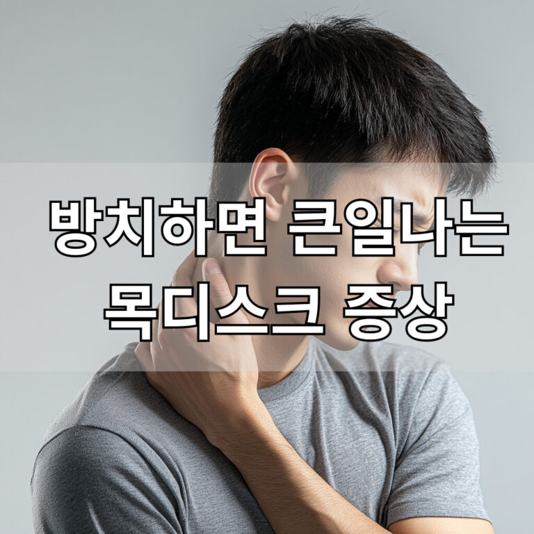 목디스크 증상 대표이미지