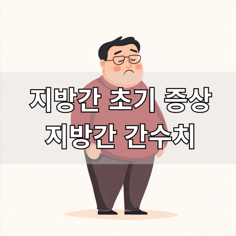 지방간 초기 증상 대표 이미지