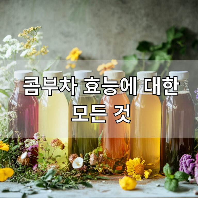 콤부차 효능에 대한 이미지