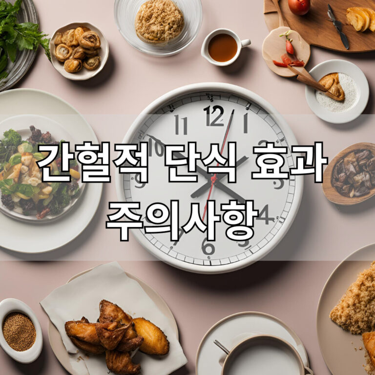 간헐적 단식 효과 대표 이미지